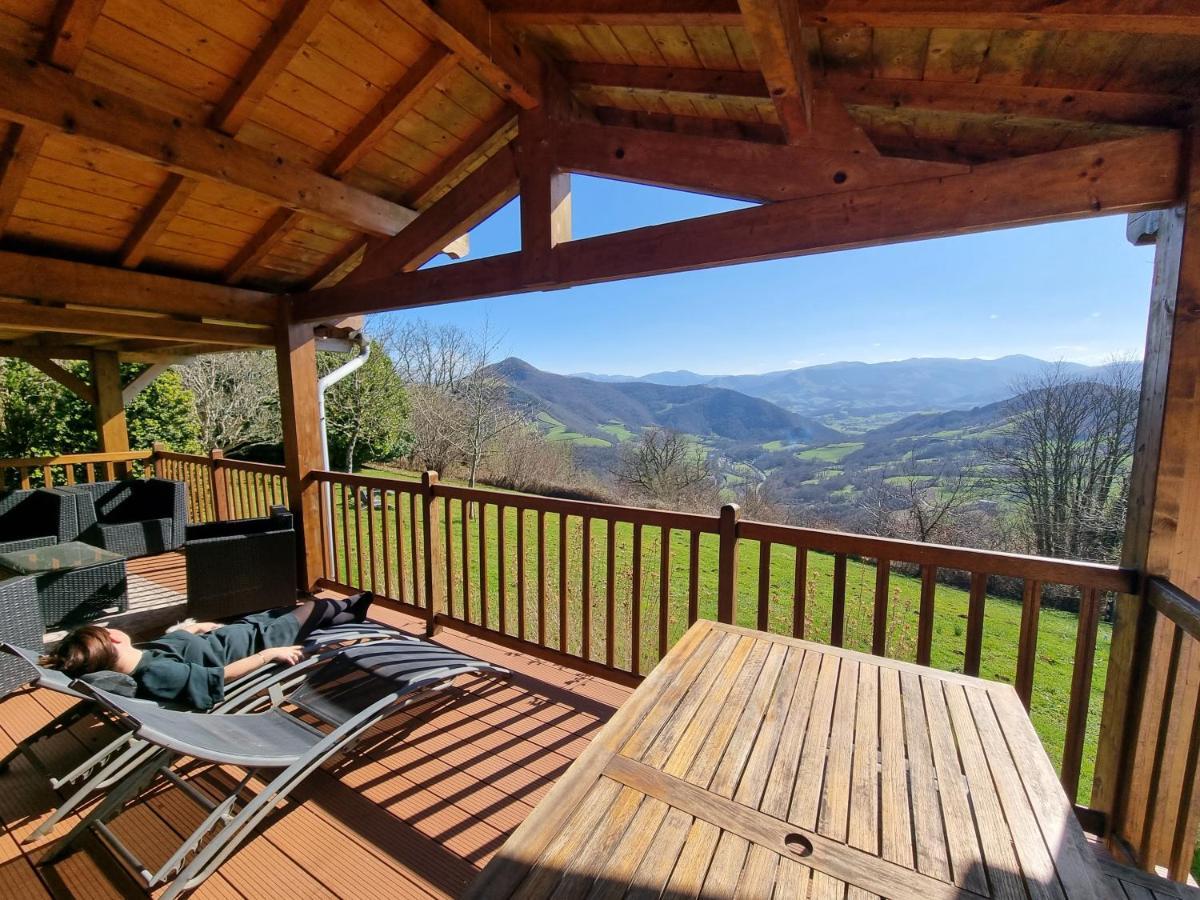 Gite Xuritenborda 7 Personnes Avec Vue Exceptionnelle Sur Les Montagnes Basque Ossès Esterno foto